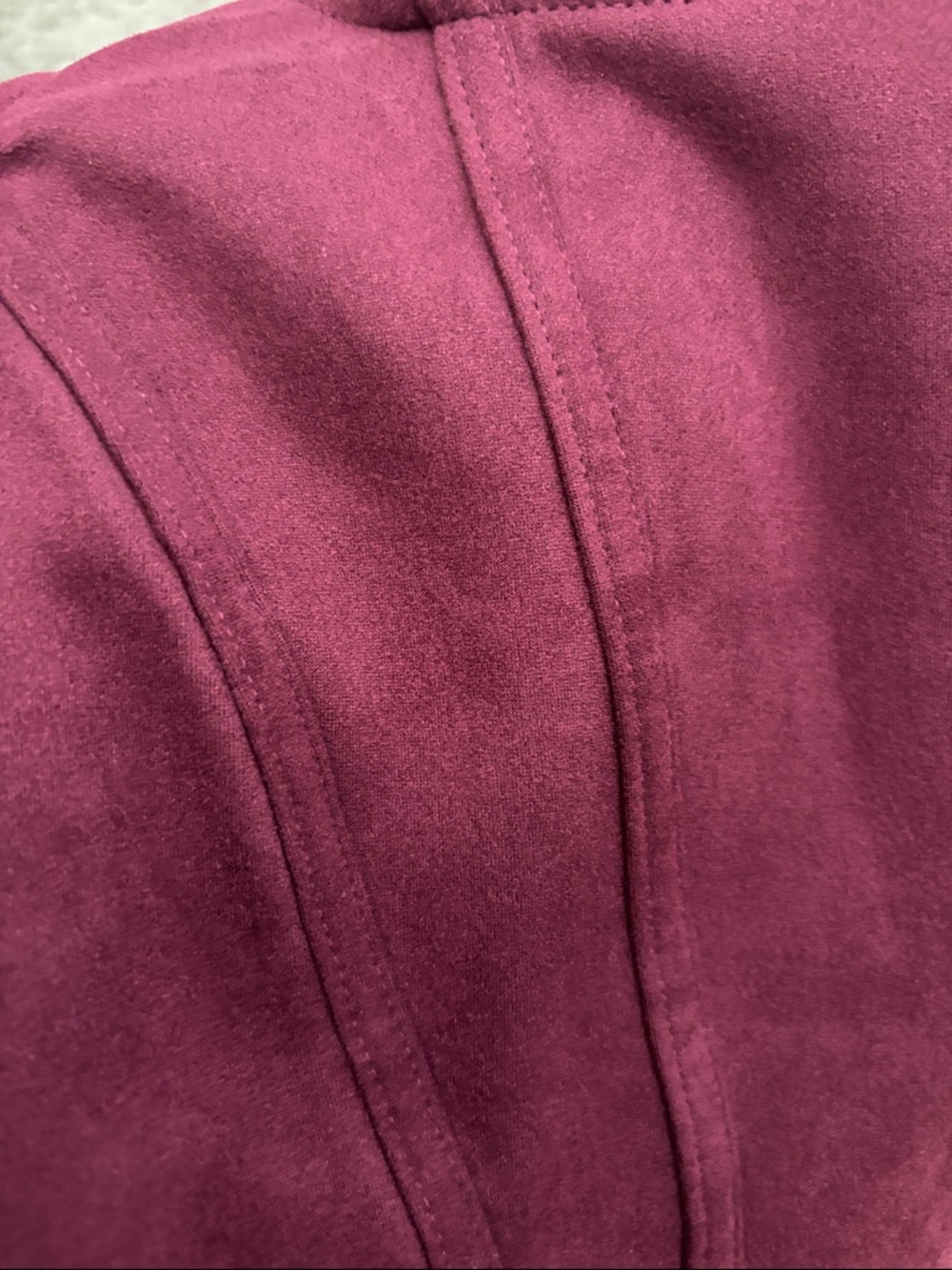 Fashion Nova Square Neck Crop Top in Burgundy Wine - Picture 2 of 3